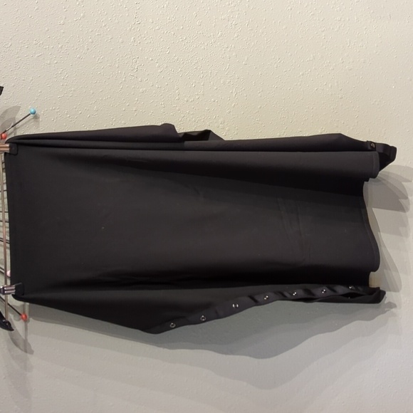 ZYIA Black Classic Infinity Scarf Snap Buttons Wide - Picture 8 of 9